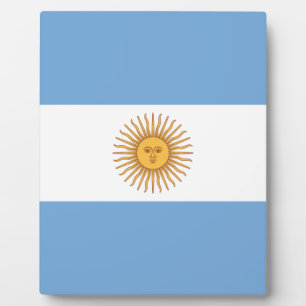 Flagge Argentiniens Fotoplatte