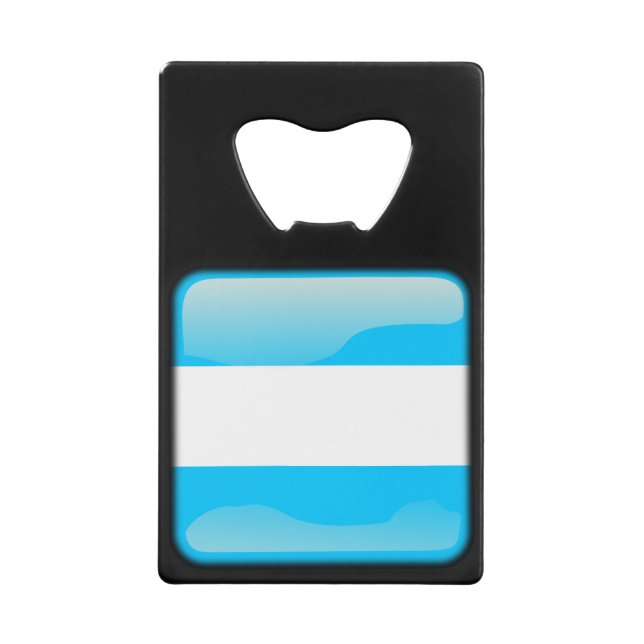 Flagge Argentiniens Geldbeutel Flaschenöffner (Vorderseite)