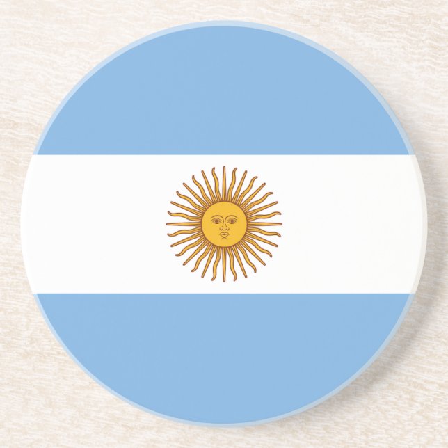 Flagge Argentiniens Getränkeuntersetzer (Vorne)