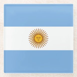 Flagge Argentiniens Glasuntersetzer
