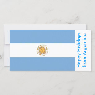 Flagge Argentiniens, glückliche Ferien aus Argenti Feiertagskarte