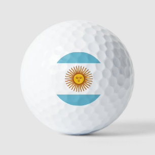 Flagge Argentiniens Golfball