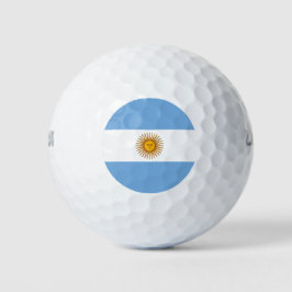 Flagge Argentiniens Golfball