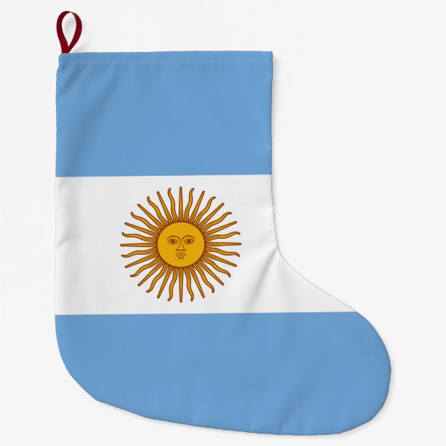 Flagge Argentiniens Großer Weihnachtsstrumpf (Vorderseite)