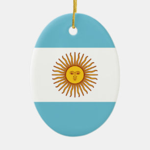 Flagge Argentiniens Keramik Ornament