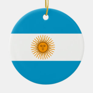 Flagge Argentiniens Keramikornament