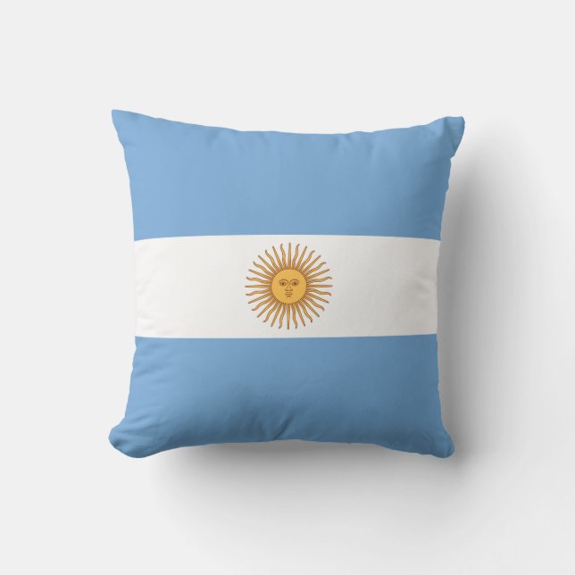 Flagge Argentiniens Kissen (Vorderseite)