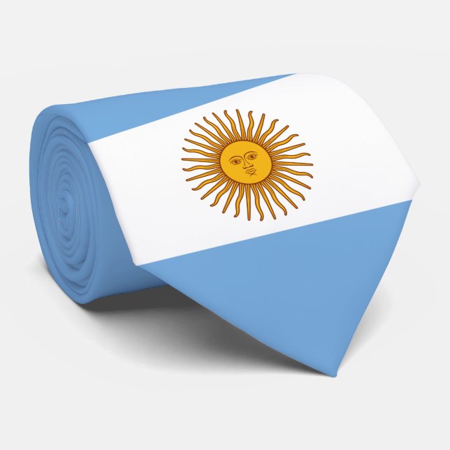 Flagge Argentiniens Krawatte (Gerollt)