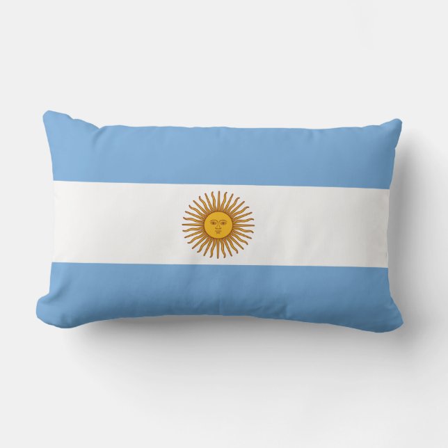 Flagge Argentiniens Lendenkissen (Vorderseite)