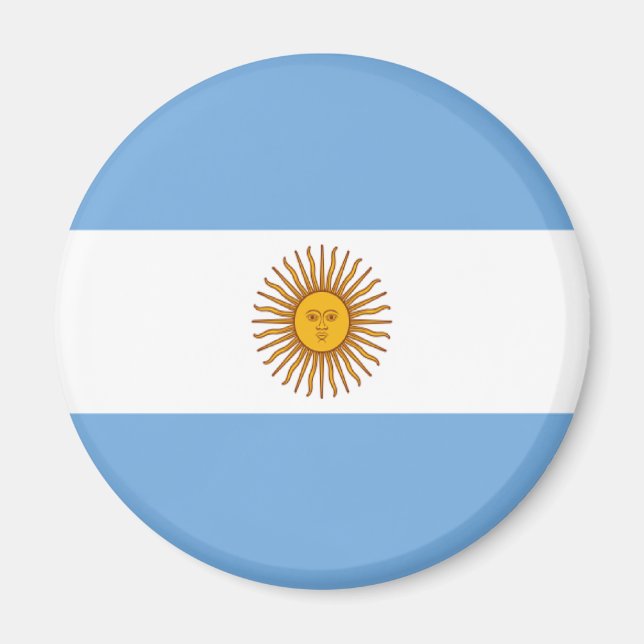 Flagge Argentiniens Magnet (Vorne)