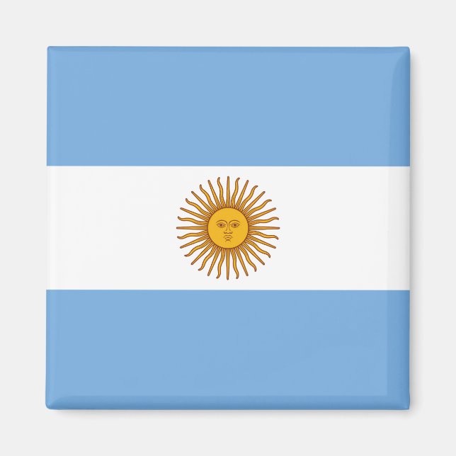 Flagge Argentiniens Magnet (Vorne)