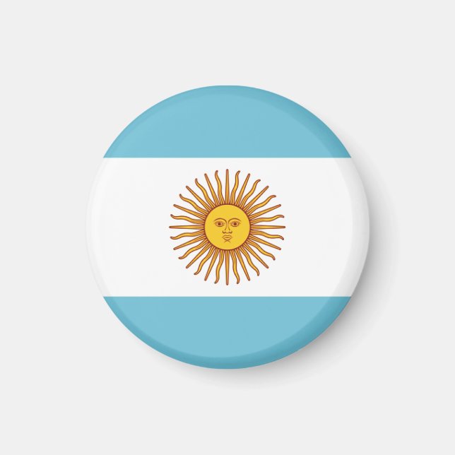 Flagge Argentiniens Magnet (Vorne)