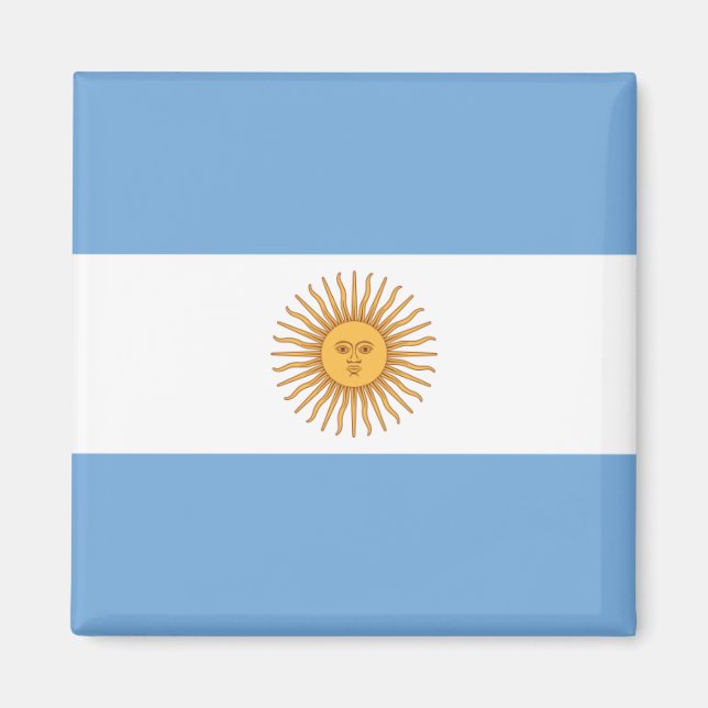 Flagge Argentiniens Magnet (Vorne)