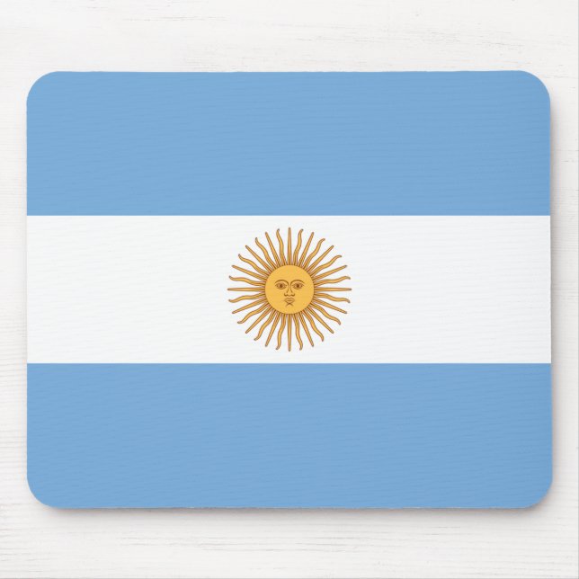 Flagge Argentiniens Mousepad (Vorne)