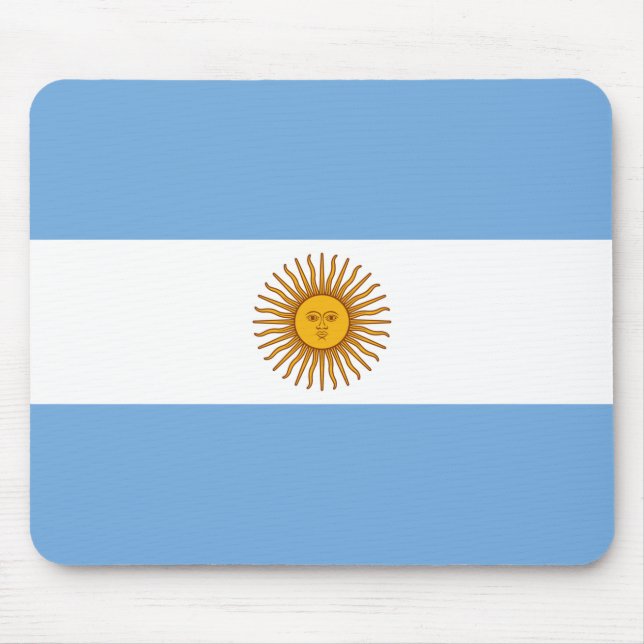 Flagge Argentiniens Mousepad (Vorne)