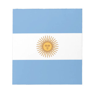Flagge Argentiniens Notizblock