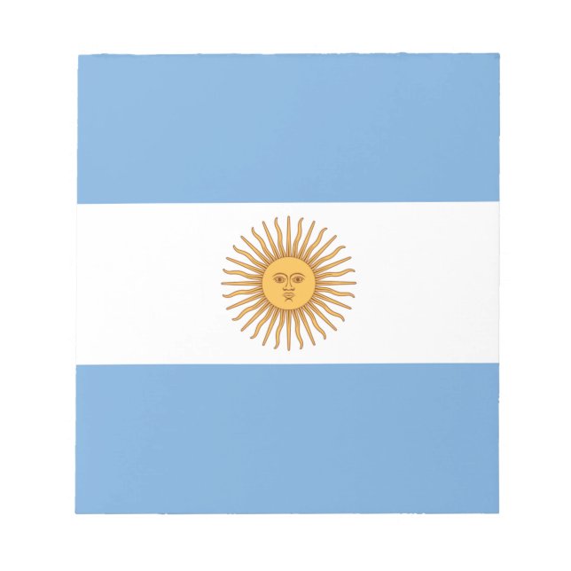 Flagge Argentiniens Notizblock (Vorderseite)