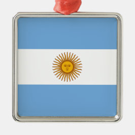 Flagge Argentiniens Ornament Aus Metall