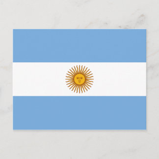 Flagge Argentiniens Postkarte