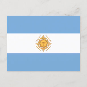 Flagge Argentiniens Postkarte