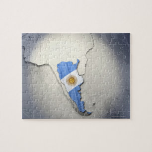 Flagge Argentiniens Puzzle