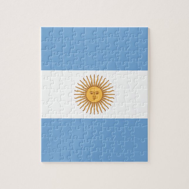 Flagge Argentiniens Puzzle (Vertikal)