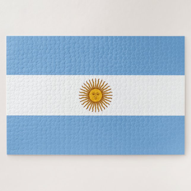 Flagge Argentiniens Puzzle (Horizontal)