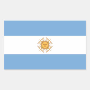 Flagge Argentiniens Rechteckiger Aufkleber
