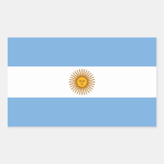 Flagge Argentiniens Rechteckiger Aufkleber