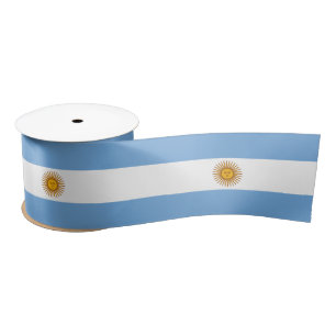 Flagge Argentiniens Satinband