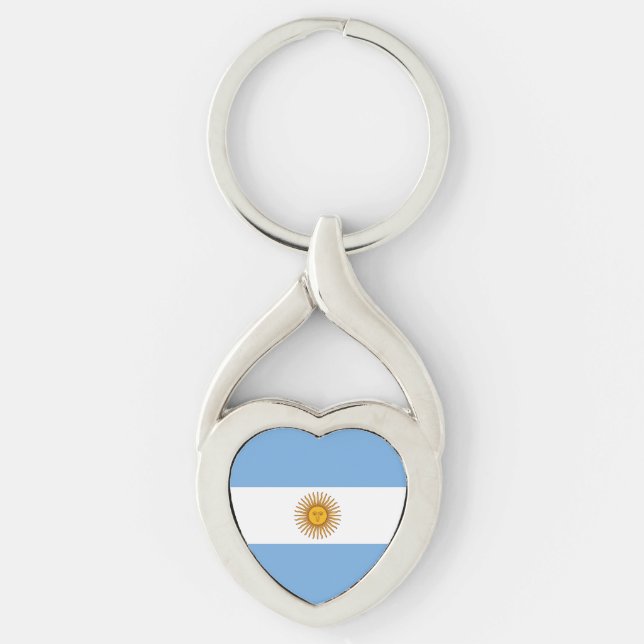 Flagge Argentiniens Schlüsselanhänger (Vorderseite)