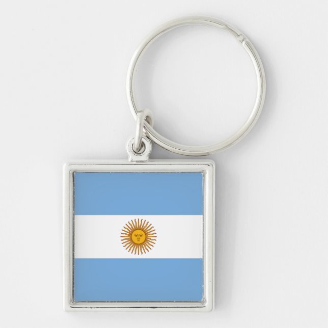 Flagge Argentiniens Schlüsselanhänger (Vorne)