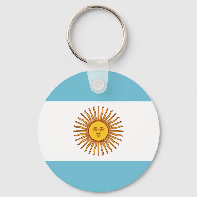 Flagge Argentiniens Schlüsselanhänger (Vorderseite)