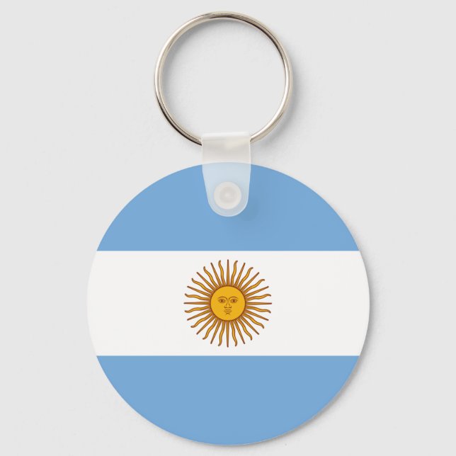 Flagge Argentiniens Schlüsselanhänger (Vorderseite)