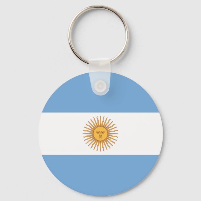 Flagge Argentiniens Schlüsselanhänger (Vorderseite)