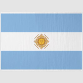 Flagge Argentiniens Seidenpapier