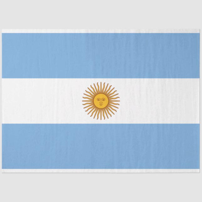 Flagge Argentiniens Seidenpapier (Vorderseite)