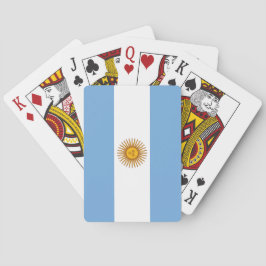 Flagge Argentiniens Spielkarten