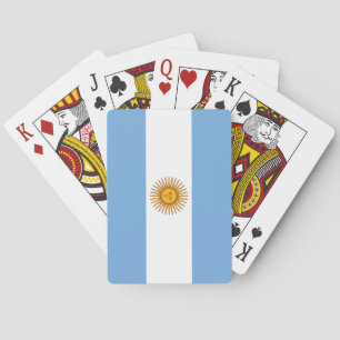Flagge Argentiniens Spielkarten