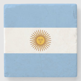 Flagge Argentiniens Steinuntersetzer