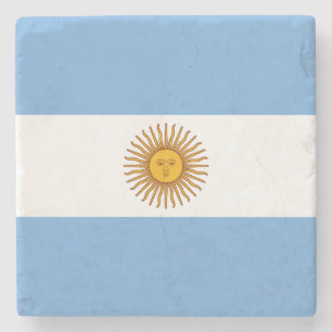 Flagge Argentiniens Steinuntersetzer