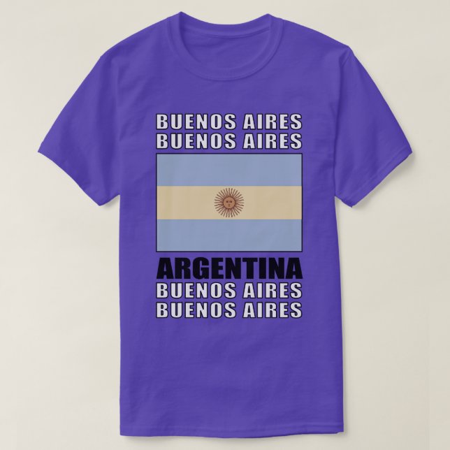 Flagge Argentiniens T-Shirt (Design vorne)