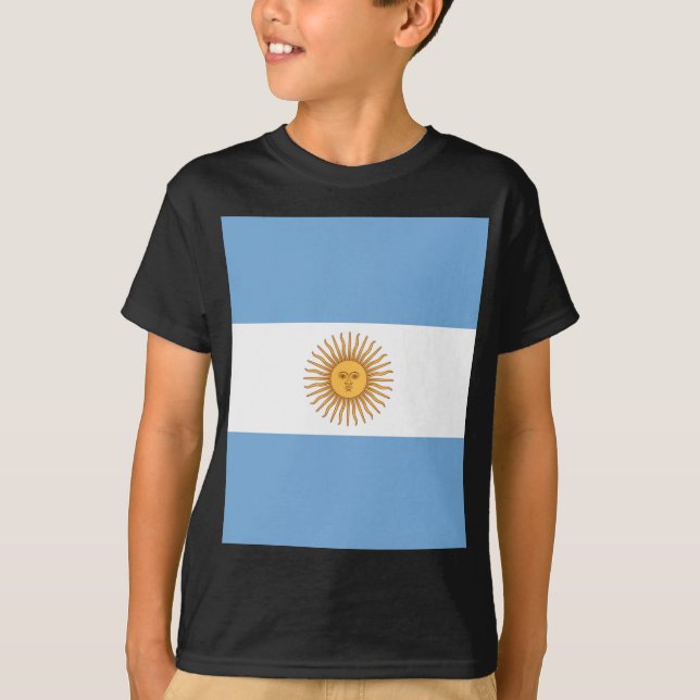 Flagge Argentiniens T-Shirt (Vorderseite)