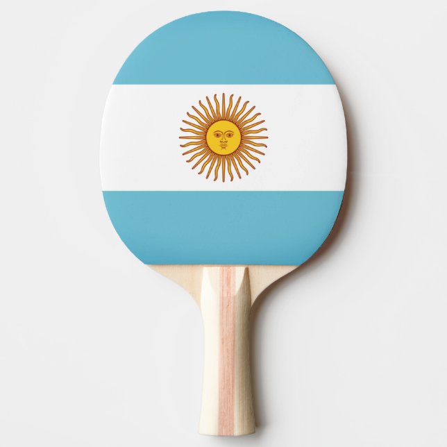 Flagge Argentiniens Tischtennis Schläger (Vorderseite)
