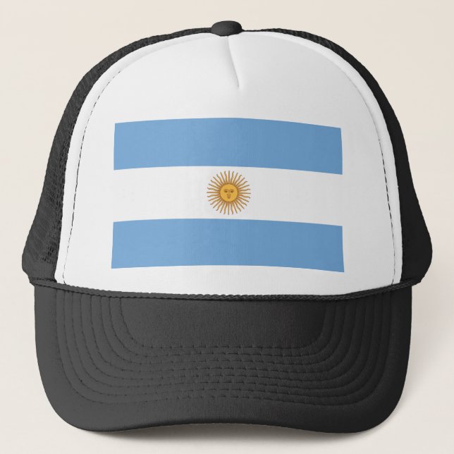 Flagge Argentiniens Truckerkappe (Vorderseite)