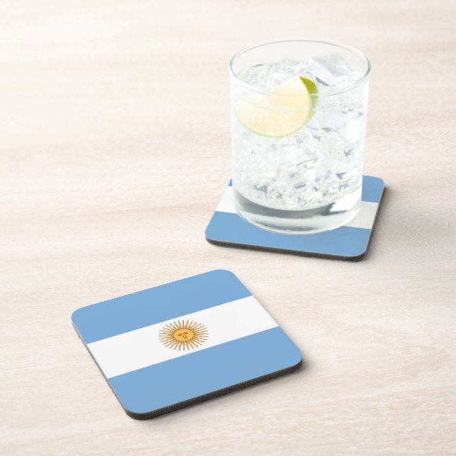 Flagge Argentiniens Untersetzer (Rechte Seite)
