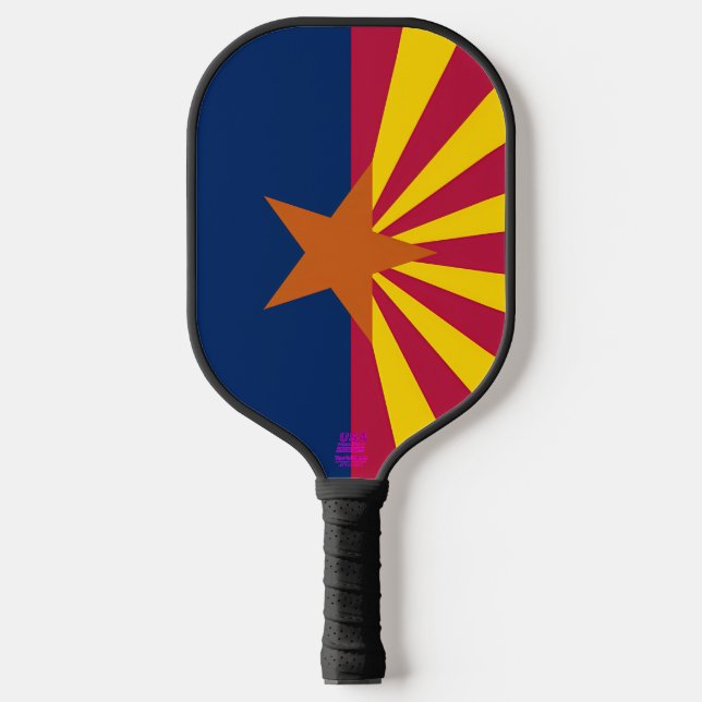 Flagge Arizona Pickleball Schläger (Vorderseite)