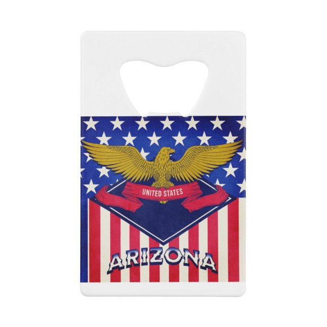 Flagge Arizona USA Geldbeutel Flaschenöffner (Vorderseite)
