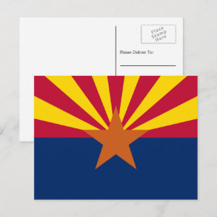 Flagge Arizonas, Flagge von Arizona Postkarte