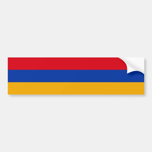 Flagge Armeniens Autoaufkleber (Vorne)